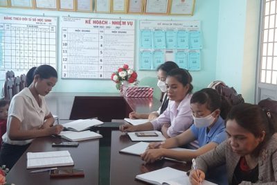 Tập huấn đảm bảo an toàn phòng chống dịch Covid19 tại trường học và hướng dẫn xử trí khi phát hiện trẻ mắc Covid19 tại cơ sở GDMN